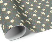 Elfenbeinblüten Geschenkpapier (Rolleneckpunkt)