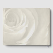 Elfenbeinblütenelegante Hochzeitsgäste Erinnerunge Gästebuch (Rückseite)