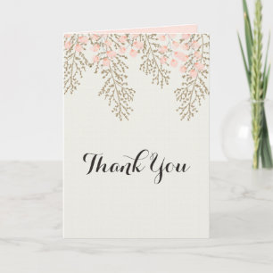 Elfenbeinblütengold Brautparty Vielen Dank Dankeskarte