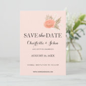 Elfenbeinblütengold: Zeit sparen Save The Date (Stehend Vorderseite)