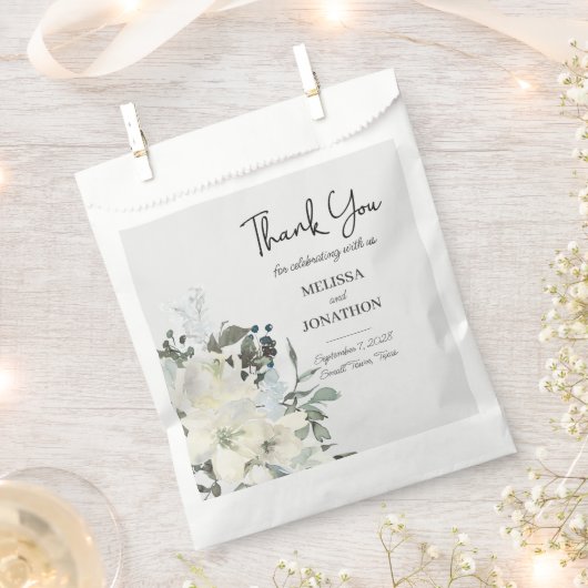 Elfenbeinblütenhochzeit Geschenktütchen (Ausgeschnitten)