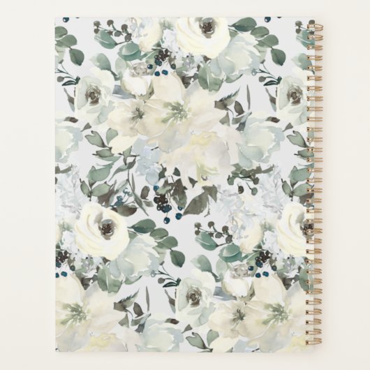 Elfenbeinblütenhochzeit Planer (Rückseite)