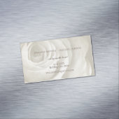 Elfenbeinblütenhochzeit Save the Date Magnetische Visitenkarte (Beispiel)