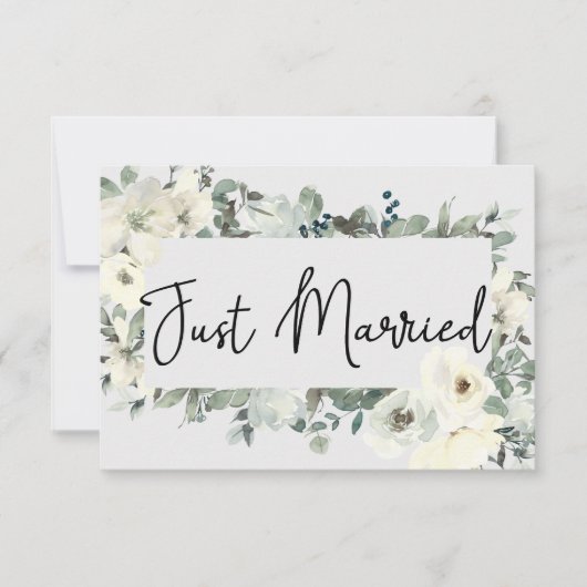 Elfenbeinblütenhochzeit White Roses - nur verheira (Vorderseite)