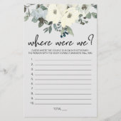 Elfenbeinblütenspiel wo wir waren flyer (Vorne)