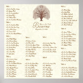 Elfenbeinbraun, wirbelreicher Baum mit Vögeln, 12 Poster (Vorne)