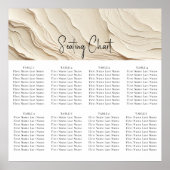 Elfenbeincreme Bohemisch texturierte Hochzeit Poster (Vorne)