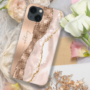 Elfenbeincreme & Rose Gold Liquid Tinte Eleganter  Case-Mate iPhone Hülle