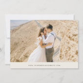 Elfenbeincreme-Wildblumen: Hochzeit der Einladung (Rückseite)