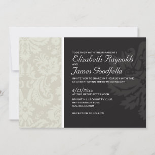 ElfenbeinDamask - Einladungen für Hochzeiten