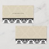 Elfenbeindamasken-Hochzeitsplätze Platzkarte (Vorne/Hinten)