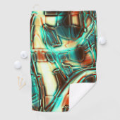 Elfenbeindigital mit verbranntem Ton und einigen M Golfhandtuch (Insitu)