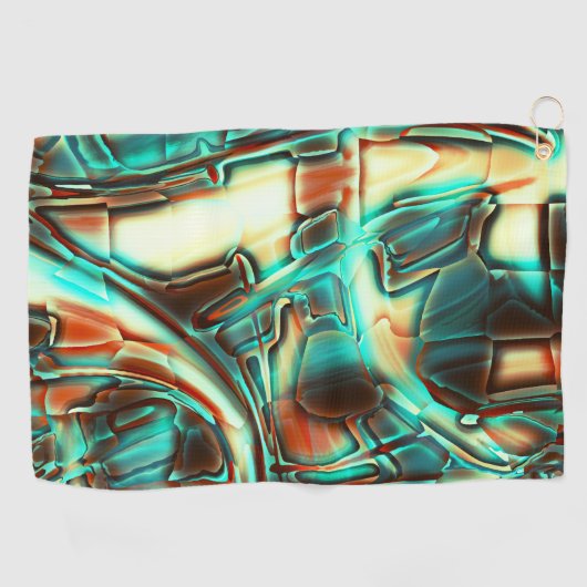 Elfenbeindigital mit verbranntem Ton und einigen M Golfhandtuch (Horizontal)