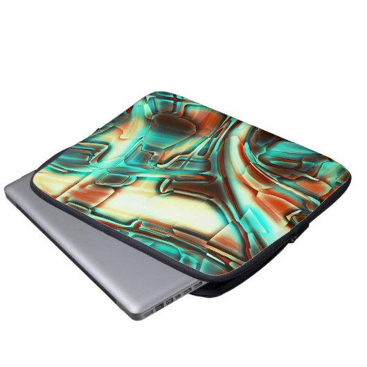 Elfenbeindigital mit verbranntem Ton und einigen M Laptopschutzhülle (Vorne Knopf)