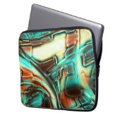 Elfenbeindigital mit verbranntem Ton und einigen M Laptopschutzhülle (Vorderseite Links)