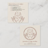 Elfenbeinenergie gibt dem Mond spirituelle Sterne Quadratische Visitenkarte (Vorne/Hinten)