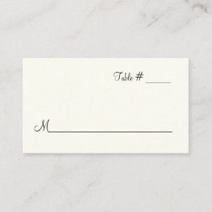 ElfenbeinEscort-Platzkarte Platzkarte