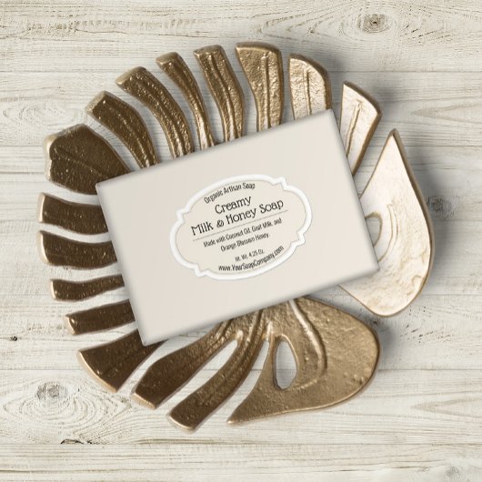 Elfenbeinfarben für hausgemachte Seife 🧼 Aufkleber
