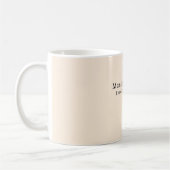 Elfenbeinfarben Schlicht Professionell Modern Mini Kaffeetasse (Links)