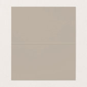 Elfenbeinfarben Schlicht Professionell Modern Mini Visitenkarten (Innenseite Aufgefaltet)