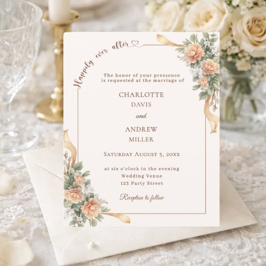 Elfenbeinfarbene Champagner-Blumenband-Hochzeitsei