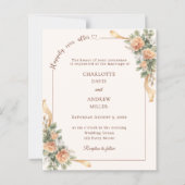 Elfenbeinfarbene Champagner-Blumenband-Hochzeitsei (Vorderseite)