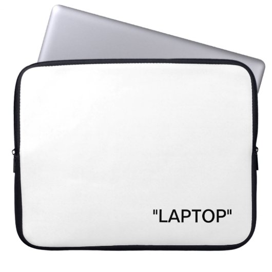 ELFENBEINFARBENE LAPTOP-HÜLSEN-"LAPTOP" 15,6 " LAPTOPSCHUTZHÜLLE (Vorderseite)