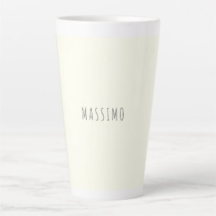 Elfenbeinfarbene minimalistische moderne Ästhetik Milchtasse