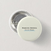 Elfenbeinfarbene moderne minimalistische button (Vorne & Hinten)