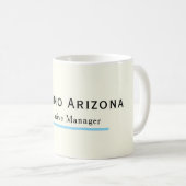 Elfenbeinfarbene moderne minimalistische kaffeetasse (VorderseiteRechts)