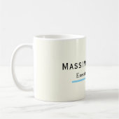 Elfenbeinfarbene moderne minimalistische kaffeetasse (Links)