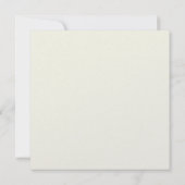 Elfenbeinfarbene professionelle minimalistische mo save the date (Rückseite)