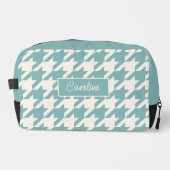 Elfenbeinfarbenes Aquamarines blaues Meerwasser-Gr Waschbeutel (Vorderseite)