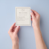 Elfenbeinfarbenes Hochzeitsprogramm mit Monogramm (Gruppe)
