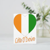 Elfenbeinflagge Postkarte (Stehend Vorderseite)