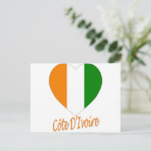 Elfenbeinflagge Postkarte (Stehend Vorderseite)