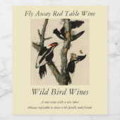 Elfenbeinflecker Audubons Vögel Amerikas Weinetikett (Einzelnes Label)
