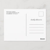 Elfenbeinflora Nursing School Abschluss Einladung Postkarte (Rückseite)