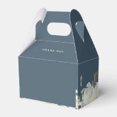 Elfenbeinflora Personalisiert Elegante Hochzeit Geschenkschachtel (Rückseite)