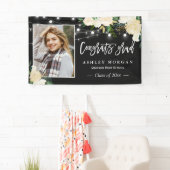 Elfenbeinflora String Lights Foto Abschluss Foto Banner (Insitu)