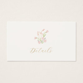 Elfenbeinflorale Geschenkkartei Hochzeitskarte