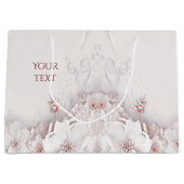 Elfenbeinflorentasche Große Geschenktüte (Vorderseite)