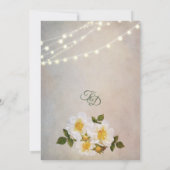 Elfenbeingarten Rose | Blush Wedding Einladung (Rückseite)