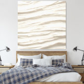 Elfenbeingewebe Abstrakt Leinwanddruck (Insitu (Schlafzimmer))