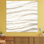 Elfenbeingewebe Abstrakt Leinwanddruck (Insitu (Wohnzimmer))