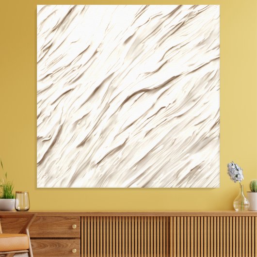 Elfenbeingewebe Abstrakt Leinwanddruck (Insitu (Wohnzimmer))