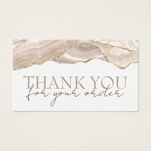 Elfenbeingold-Agate dank Discount-Karte (Vorderseite)