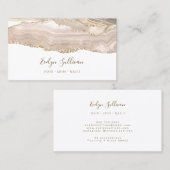 Elfenbeingold-Visitenkarte Visitenkarte (Vorne/Hinten)