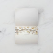Elfenbeingoldblüten - Blätter Danke-Card Dankeskarte (Innenseite)