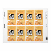 Elfenbeingoldblütenhochzeiten Foto für Weinmarken (Vorne)